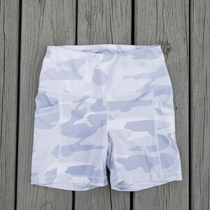 Yogalicious Lux Camo High Rise Bike Shorts - X-Small